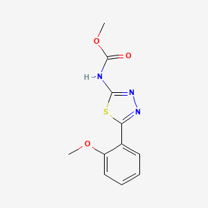N-[5-(2-methoxyphenyl)-1,3,4-thiadiazol-2-yl]carbamic acid methyl ester
