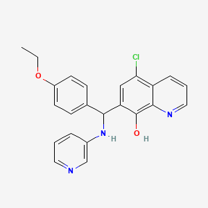 5-Chloro-7-[(4-ethoxyphenyl)-(3-pyridinylamino)methyl]-8-quinolinol