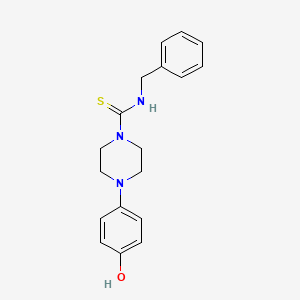 4-(4-hydroxyphenyl)-N-(phenylmethyl)-1-piperazinecarbothioamide