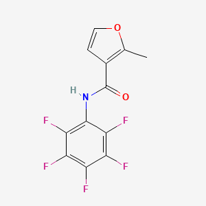 molecular formula C12H6F5NO2 B1224934 2-methyl-N-(2,3,4,5,6-pentafluorophenyl)-3-furancarboxamide 