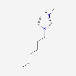 molecular formula C10H19N2+ B1224943 1-Hexyl-3-methylimidazolium CAS No. 85100-82-9
