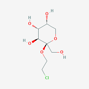 molecular formula C8H15ClO6 B1224944 2-Chloroethyl-b-D-fructopyranoside CAS No. 84543-36-2