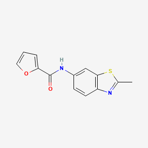 molecular formula C13H10N2O2S B1224956 N-(2-methylbenzo[d]thiazol-6-yl)furan-2-carboxamide 