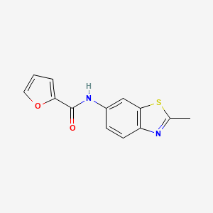molecular formula C13H10N2O2S B1224956 N-(2-methyl-1,3-benzothiazol-6-yl)furan-2-carboxamide 