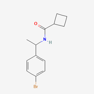 N-[1-(4-bromophenyl)ethyl]cyclobutanecarboxamide