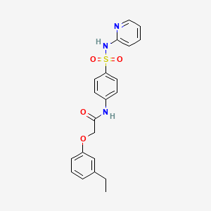 2-(3-ethylphenoxy)-N-[4-(2-pyridinylsulfamoyl)phenyl]acetamide