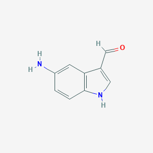 molecular formula C9H8N2O B122497 5-Amino-1H-indole-3-carbaldehyde CAS No. 148563-40-0