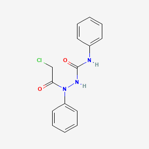 2-chloro-N-phenyl-N-[(phenylcarbamoyl)amino]acetamide