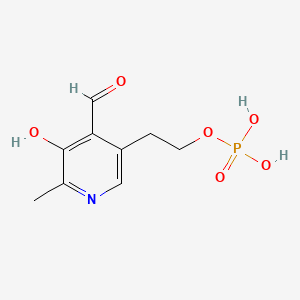 molecular formula C9H12NO6P B1224984 5-(2-Phosphonoethyl)pyridoxal CAS No. 32555-98-9