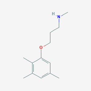molecular formula C13H21NO B1225009 N-methyl-3-(2,3,5-trimethylphenoxy)-1-propanamine 