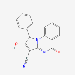 2,5-Dioxo-1-phenyl-1,4-dihydropyrrolo[1,2-a]quinazoline-3-carbonitrile