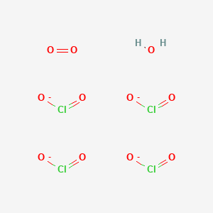 molecular formula Cl4H2O11-4 B1225034 Tetrachlorodecaoxide CAS No. 92047-76-2