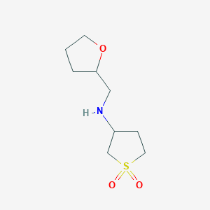 1,1-dioxo-N-(2-oxolanylmethyl)-3-thiolanamine
