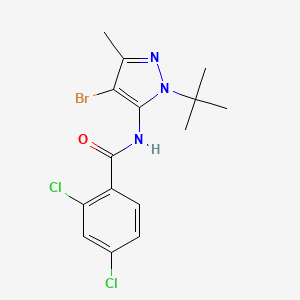 N-(4-bromo-2-tert-butyl-5-methyl-3-pyrazolyl)-2,4-dichlorobenzamide