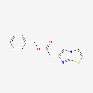 2-(6-Imidazo[2,1-b]thiazolyl)acetic acid (phenylmethyl) ester