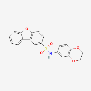 N-(2,3-dihydro-1,4-benzodioxin-6-yl)-2-dibenzofuransulfonamide