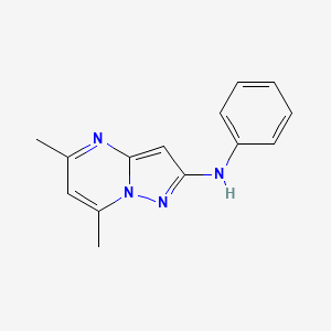 5,7-dimethyl-N-phenyl-2-pyrazolo[1,5-a]pyrimidinamine