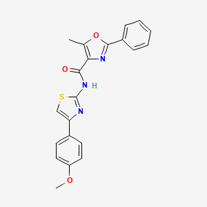 N-[4-(4-methoxyphenyl)-2-thiazolyl]-5-methyl-2-phenyl-4-oxazolecarboxamide
