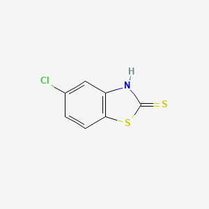 molecular formula C7H4ClNS2 B1225071 5-Chloro-2-mercaptobenzothiazole CAS No. 5331-91-9