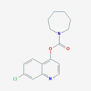 1-Azepanecarboxylic acid (7-chloro-4-quinolinyl) ester