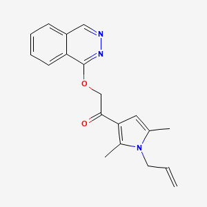 molecular formula C19H19N3O2 B1225086 1-(2,5-Dimethyl-1-prop-2-enyl-3-pyrrolyl)-2-(1-phthalazinyloxy)ethanone 