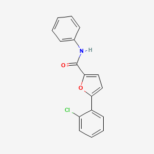 molecular formula C17H12ClNO2 B1225090 5-(2-chlorophenyl)-N-phenyl-2-furancarboxamide 