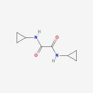 molecular formula C8H12N2O2 B12250977 N,N'-Dicyclopropylethanediamide 