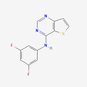 molecular formula C12H7F2N3S B12251017 N-(3,5-difluorophenyl)thieno[3,2-d]pyrimidin-4-amine 