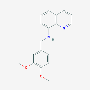 molecular formula C18H18N2O2 B12251124 N-[(3,4-dimethoxyphenyl)methyl]quinolin-8-amine 