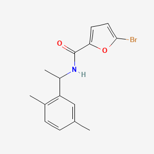 molecular formula C15H16BrNO2 B1225120 5-bromo-N-[1-(2,5-dimethylphenyl)ethyl]-2-furancarboxamide 