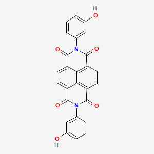 molecular formula C26H14N2O6 B1225124 2,7-Bis-(3-hydroxy-phenyl)-benzo[lmn][3,8]phenanthroline-1,3,6,8-tetraone 