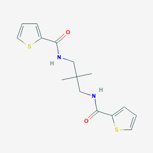 molecular formula C15H18N2O2S2 B1225138 N,N'-(2,2-DIMETHYL-1,3-PROPANEDIYL)DI(2-THIOPHENECARBOXAMIDE) 