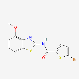 molecular formula C13H9BrN2O2S2 B1225142 5-bromo-N-(4-methoxy-1,3-benzothiazol-2-yl)-2-thiophenecarboxamide 