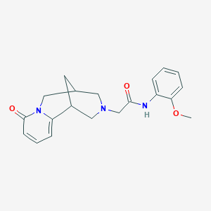 molecular formula C20H23N3O3 B12251449 N-(2-methoxyphenyl)-2-{6-oxo-7,11-diazatricyclo[7.3.1.0^{2,7}]trideca-2,4-dien-11-yl}acetamide 