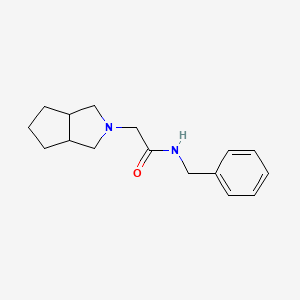 molecular formula C16H22N2O B12251598 N-benzyl-2-{octahydrocyclopenta[c]pyrrol-2-yl}acetamide 