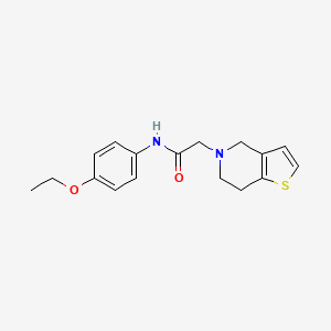 molecular formula C17H20N2O2S B12251601 N-(4-ethoxyphenyl)-2-{4H,5H,6H,7H-thieno[3,2-c]pyridin-5-yl}acetamide 