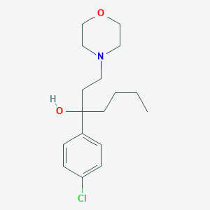 3-(4-Chlorophenyl)-1-(4-morpholinyl)-3-heptanol