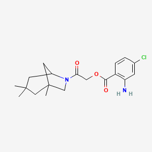 2-Amino-4-chlorobenzoic acid [2-oxo-2-(3,3,5-trimethyl-7-azabicyclo[3.2.1]octan-7-yl)ethyl] ester