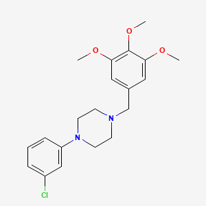 1-(3-Chlorophenyl)-4-[(3,4,5-trimethoxyphenyl)methyl]piperazine