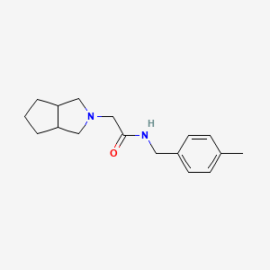 molecular formula C17H24N2O B12251810 N-[(4-methylphenyl)methyl]-2-{octahydrocyclopenta[c]pyrrol-2-yl}acetamide 