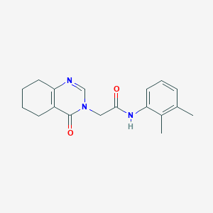 molecular formula C18H21N3O2 B12251813 N-(2,3-dimethylphenyl)-2-(4-oxo-3,4,5,6,7,8-hexahydroquinazolin-3-yl)acetamide 