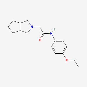 molecular formula C17H24N2O2 B12251838 N-(4-ethoxyphenyl)-2-{octahydrocyclopenta[c]pyrrol-2-yl}acetamide 