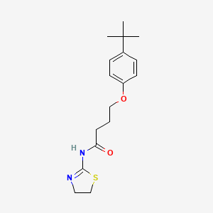 molecular formula C17H24N2O2S B1225199 4-(4-tert-butylphenoxy)-N-(4,5-dihydrothiazol-2-yl)butanamide 