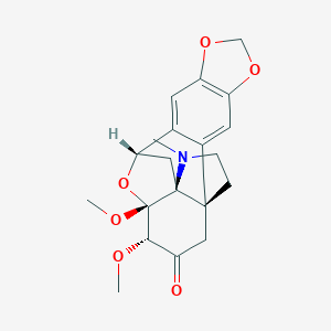 molecular formula C20H23NO6 B122520 (1S,11S,13S,14R,15S)-14,15-Dimethoxy-20-methyl-5,7,21-trioxa-20-azahexacyclo[11.4.3.111,14.01,13.02,10.04,8]henicosa-2,4(8),9-trien-16-one CAS No. 1025023-05-5