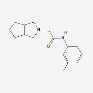 molecular formula C16H22N2O B12252087 N-(3-methylphenyl)-2-{octahydrocyclopenta[c]pyrrol-2-yl}acetamide 