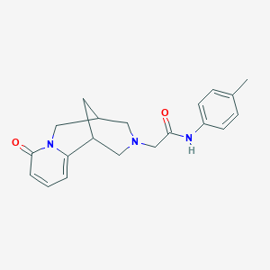molecular formula C20H23N3O2 B12252148 N-(4-methylphenyl)-2-{6-oxo-7,11-diazatricyclo[7.3.1.0^{2,7}]trideca-2,4-dien-11-yl}acetamide 