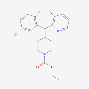 molecular formula C22H23ClN2O2 B122523 8-Dechloro-9-chloro Loratadine CAS No. 109537-11-3