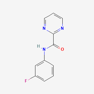 molecular formula C11H8FN3O B12252349 N-(3-fluorophenyl)pyrimidine-2-carboxamide 