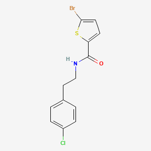 molecular formula C13H11BrClNOS B1225239 5-bromo-N-[2-(4-chlorophenyl)ethyl]-2-thiophenecarboxamide 