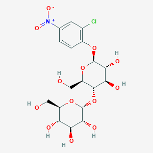 molecular formula C18H24ClNO13 B122525 2-Chloro-4-nitrophenylmaltoside CAS No. 143206-27-3